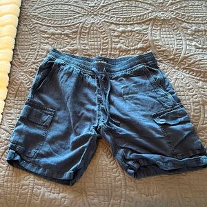 Lucky Brand Linen Cargo Shorts 7” inch Inseam